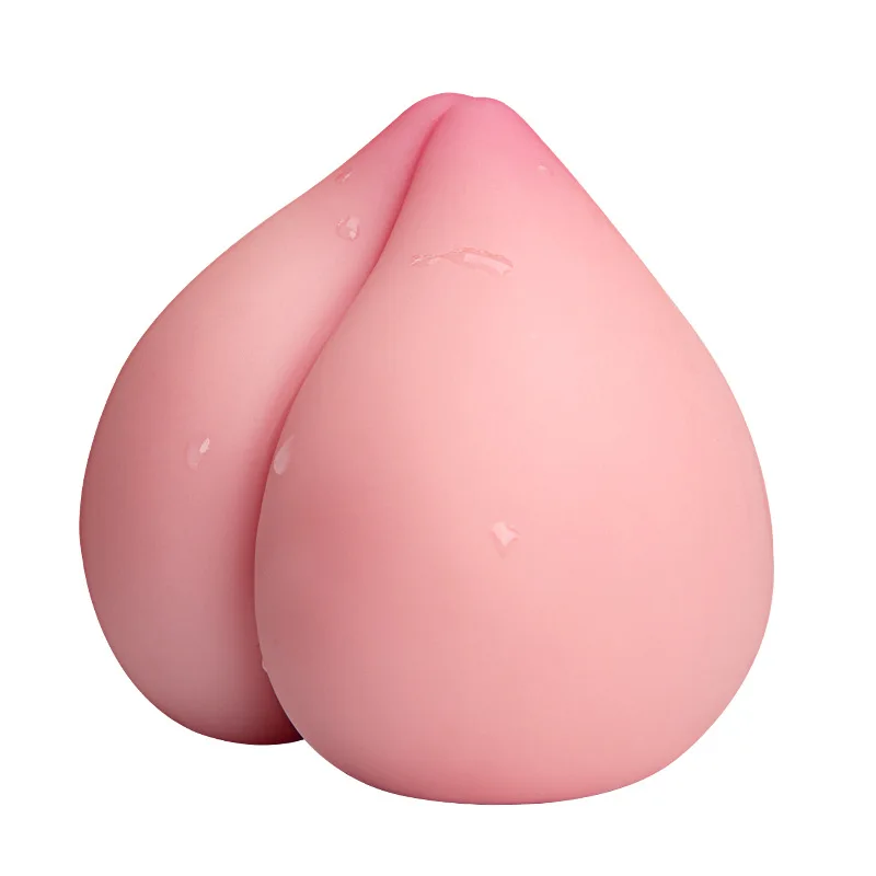 Male Masturbators Big Peach Device Artificial Realistic Vaginal Pocket Pussy Male Trainer Exerciser Adult Sex Toy for Man Solo