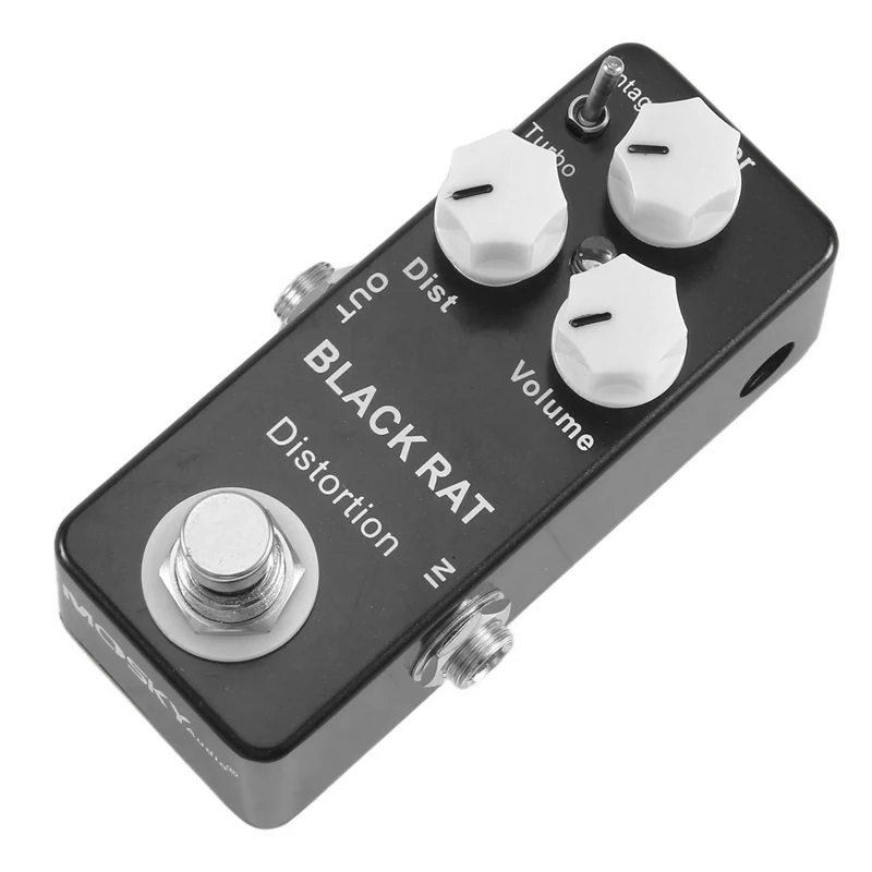 Mosky Black RAT Distortion Mini Guitar Effect Pedal