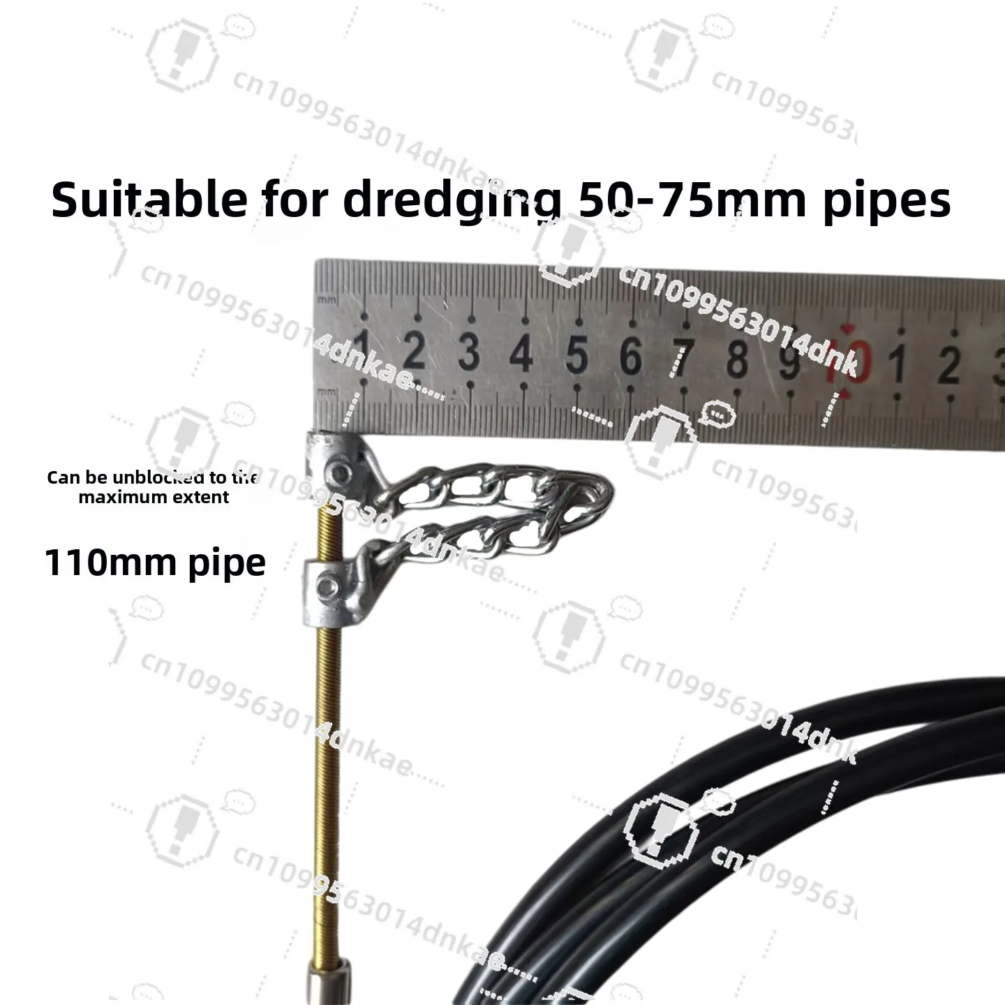 50 Pipeline Chain Dredger, Bathroom, Kitchen Sewer, Floor Drain Clogging