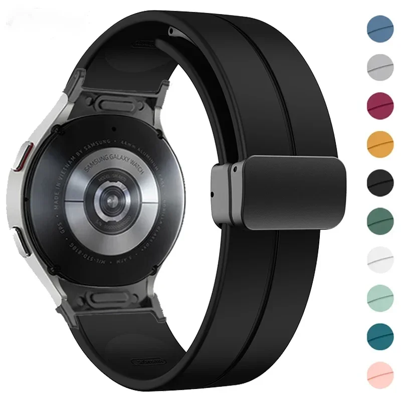 Magnetic Strap for Samsung Galaxy Watch Galaxy Watch 6 5 4 44mm 40mm Silicone Band 6Classic 47mm 43mm 42 46mm 5Pro 45mm Bracelet