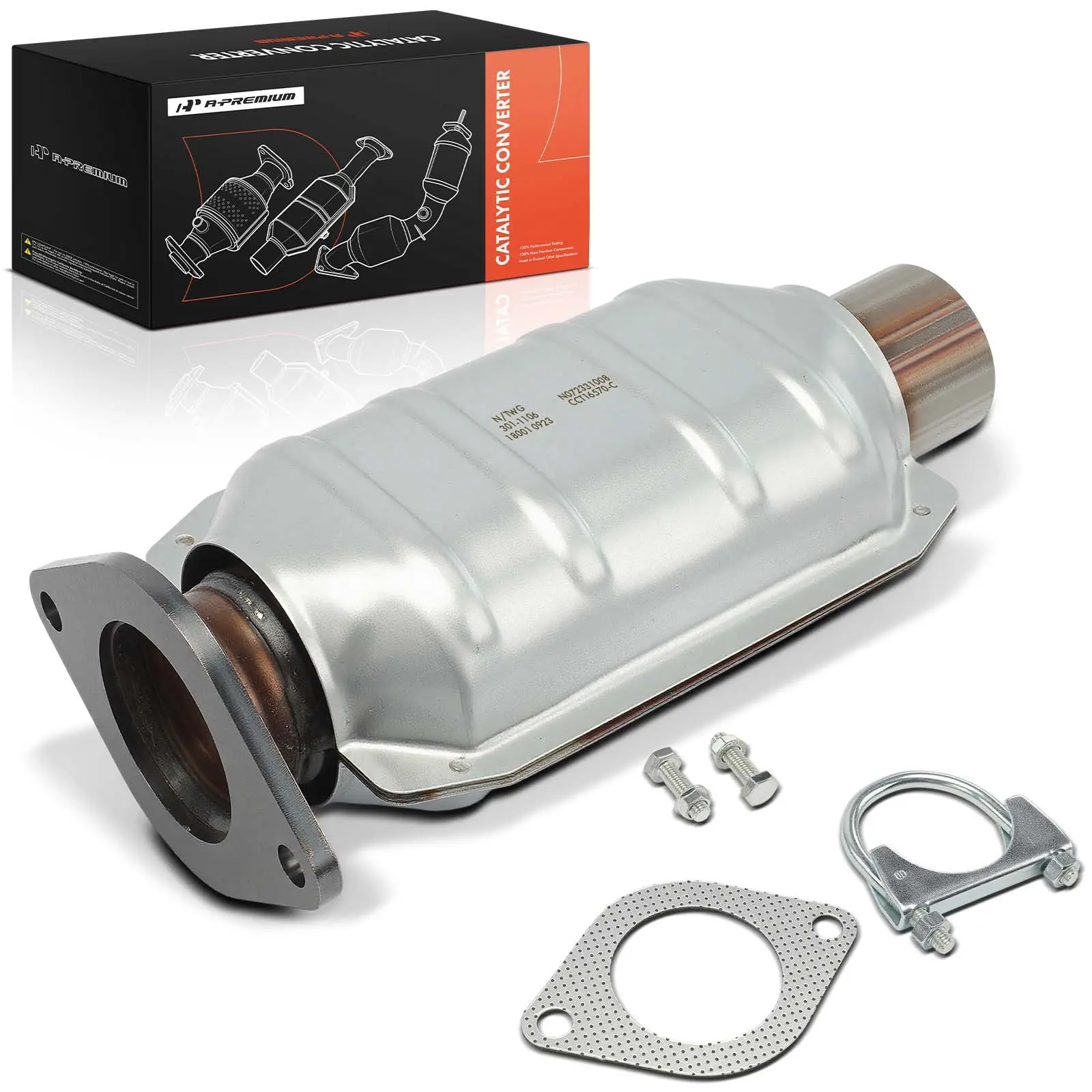 A-Premium Rear Side Catalytic Converter for Chevrolet Malibu 2008-2012 Pontiac G6 2008-2010 Saturn Aura 2008-2009