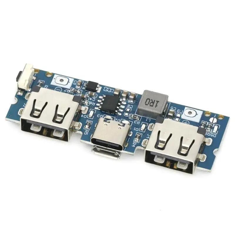 New Micro/Type-C USB 2.4A Dual USB 18650 Boost Battery Charger Board Mobile Power Bank Accessories For Phone DIY Components