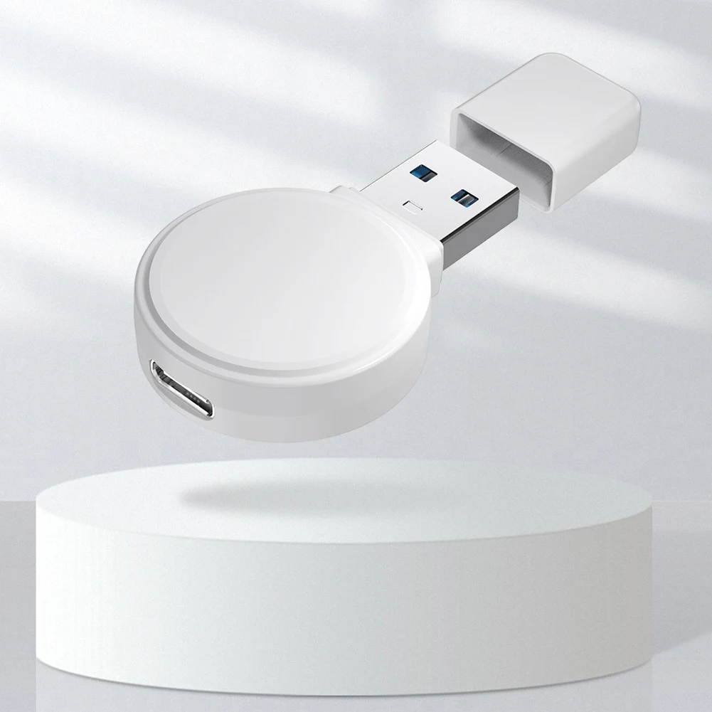 قاعدة شحن USB Type-C شاحن خالي من الكابلات شاحن مغناطيسي فعال لتبديد الحرارة لساعة Apple 1-8 الجيل #5