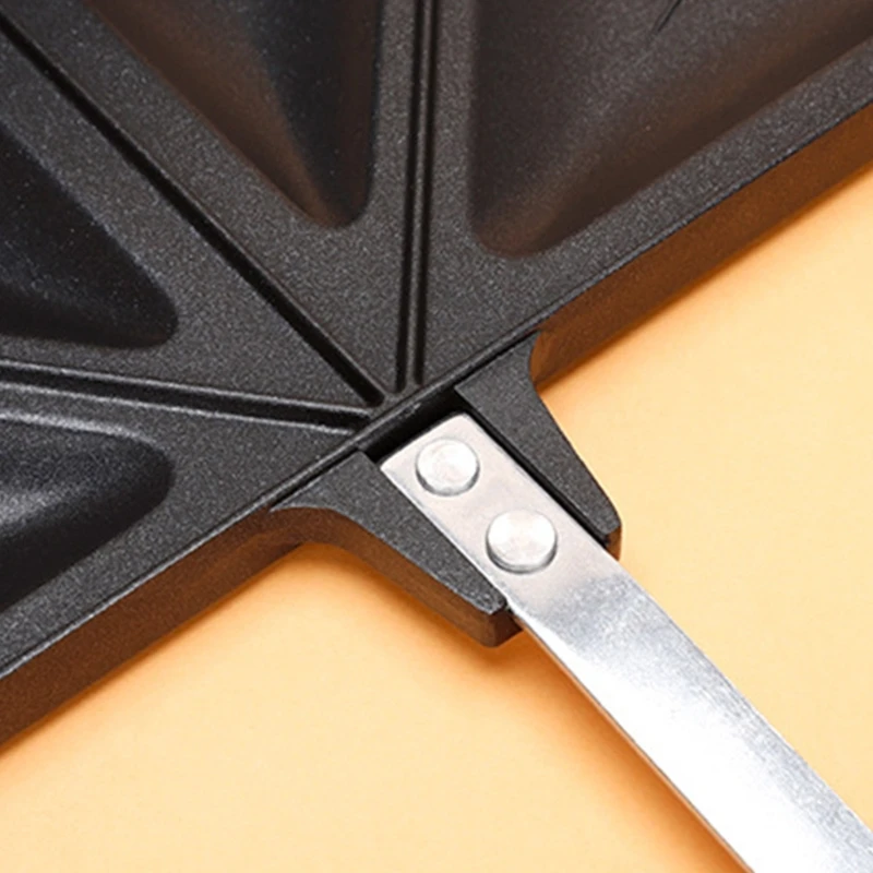 Sartén rectangular antiadherente para sándwich pan, sartén doble cara, bandeja para hornear sándwich