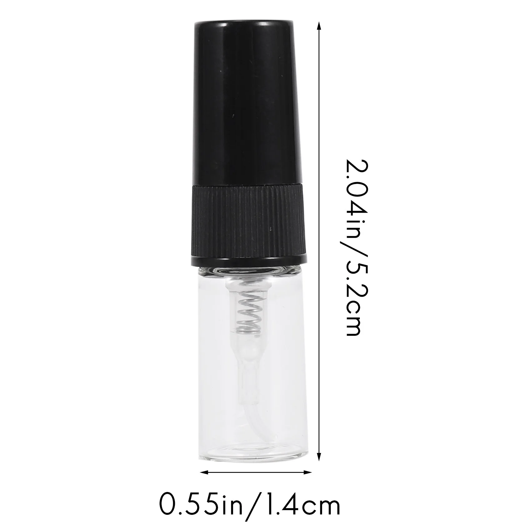 ABVI-10Pcs mini garrafa de perfume de vidro portátil tamanho de viagem garrafas de spray de vidro de perfume vazio