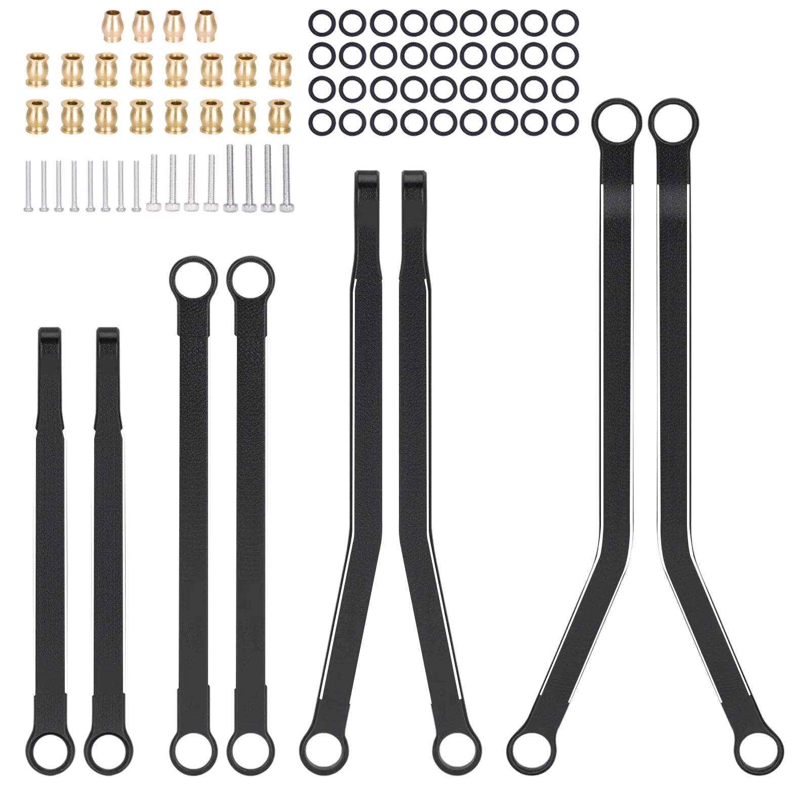 8Pcs Aluminum Link Pull Rods for RC 1/30 Axial SCX30 Crawler Replace Upgrade