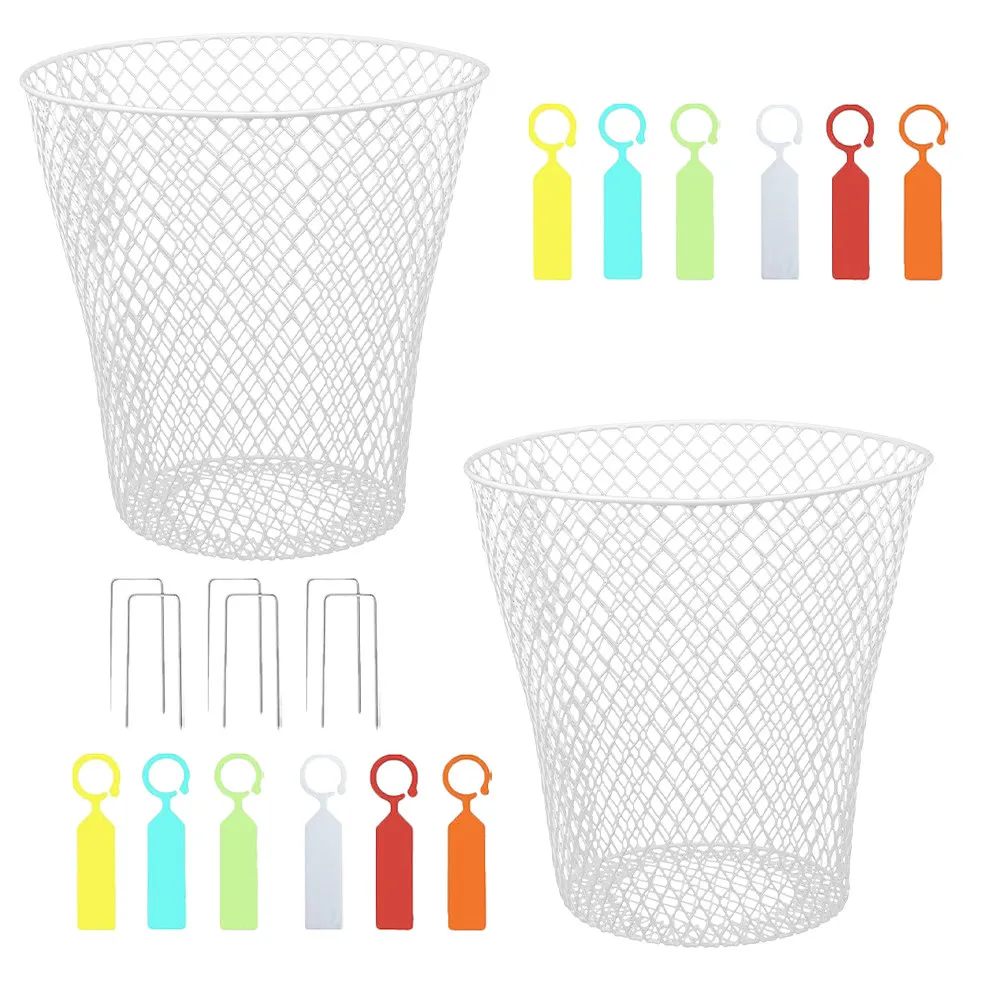 

2 комплекта металлических сетчатых каркасов для растений, усиленные, для защиты цветов и растений на открытом воздухе, широкие, для сада и огорода