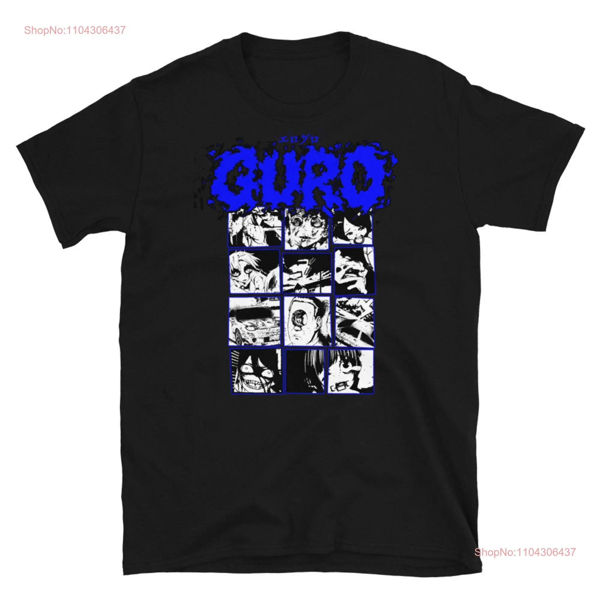 GURO T Shirt tee japanese anime manga horror band gta emo goth punk metal long or short sleeves