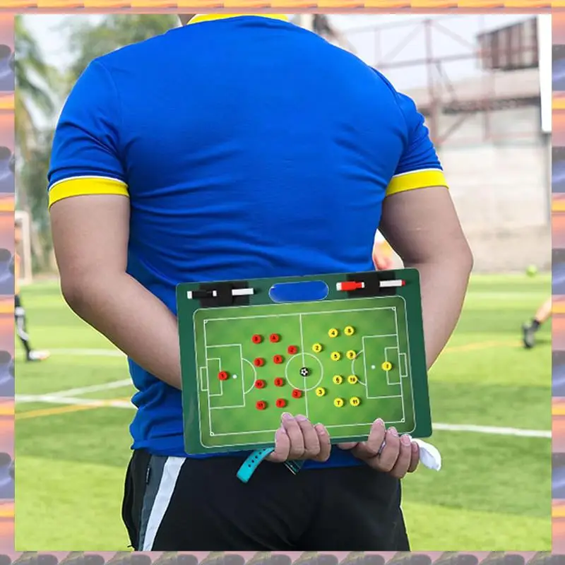 

ABML Double-Sided Dry Erase Soccer Board For Coach, For Sport Strategizing Techniques Plays