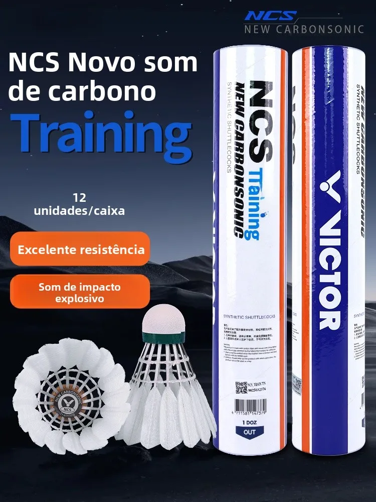 victor-new-carbon-sound-training-badminton-shuttlecock-durable-training-level-composite-cork-high-end-wooden-head-badminton-ball