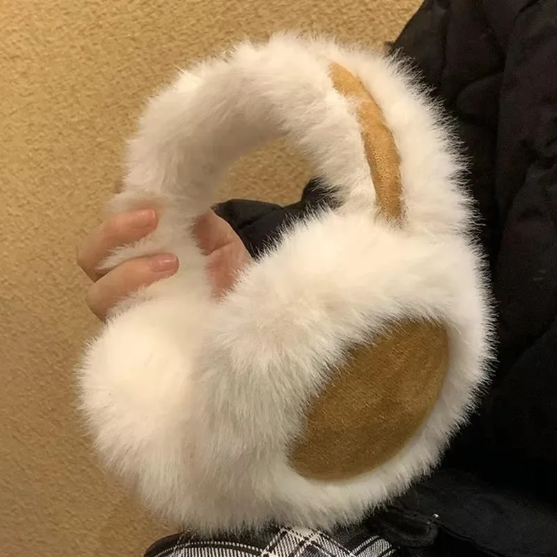 Korea Suede Warm Ear Muffs Ladies Outdoor Cycling Thickened Cold Ear Muffs Warm Headphones Cold Earplugs Winter Accessories