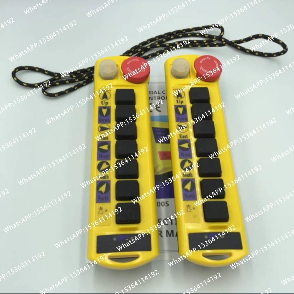 2 Speed 2 Transmitters Control Hoist Crane Radio Remote Control Push Button Switch System Controller with E-stop