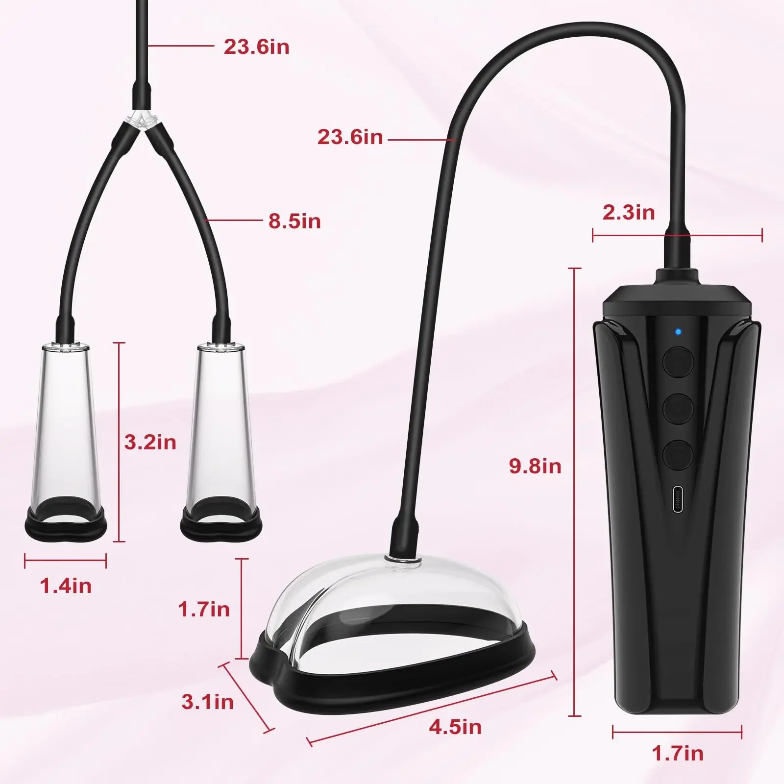 Pompa vaginale automatica a vuoto Giocattoli adulti del sesso per le donne Pompa clitoridea con ventosa per figa per capezzoli con 6 modalità potenti Masturbazione femminile