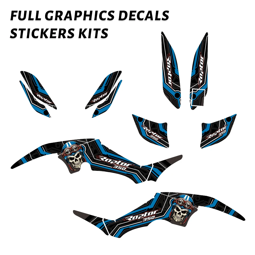 

Для Yamaha RAPTOR 350 YFM 350 ATV графические наклейки наклейки гоночный крест
