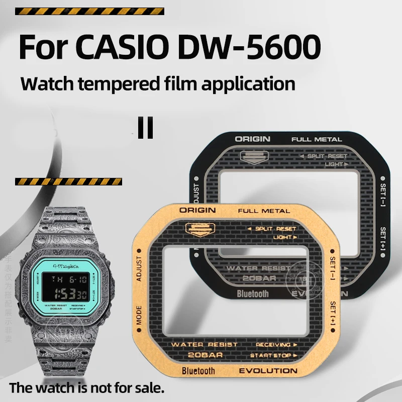 Watch Tempered Film Application For Casio DW-5600 GW-B5600 Watch Film Personalized Modification