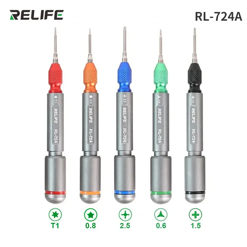 RELIFE RL-724 High Precision Torque Screwdriver Set Anti-Slip Strong Magnetic Adsorption Mini Screwdrivers Disassembly Tools