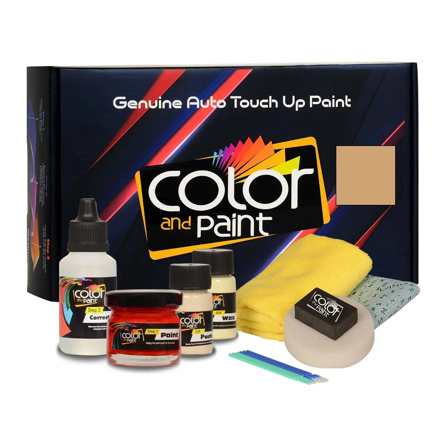 

Color and Paint compatible with Cadillac Automotive Touch Up Paint - GOLD MET - WA9071 - Basic Care