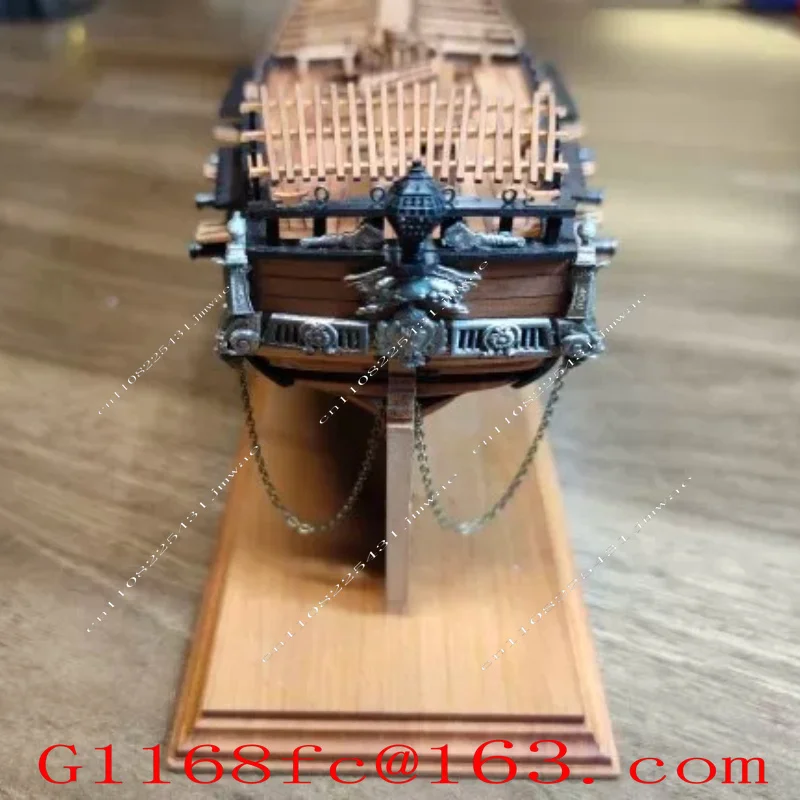 High Quality Professional Ancient Sailboat Model, 1/96 Scale Fully Internal Model Kit Parts