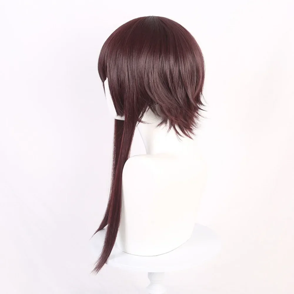 Vivian Bless The Beautiful World Anime Cosplay Wig Dark Red Blunt Bangs Synthetic Straight Wig Cute Girl Coser Huihui Wig Daily