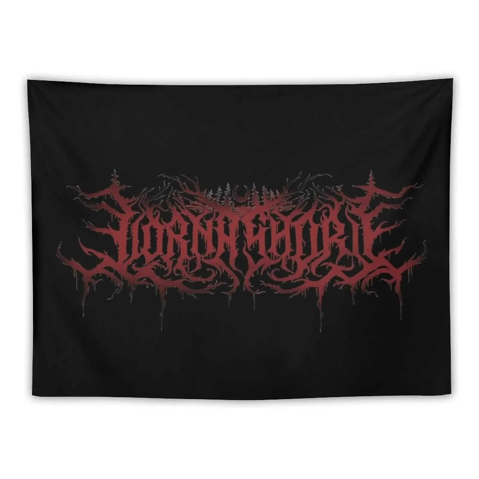 Lorna shore logo in red Tapestry Room Decorator Custom Tapestry