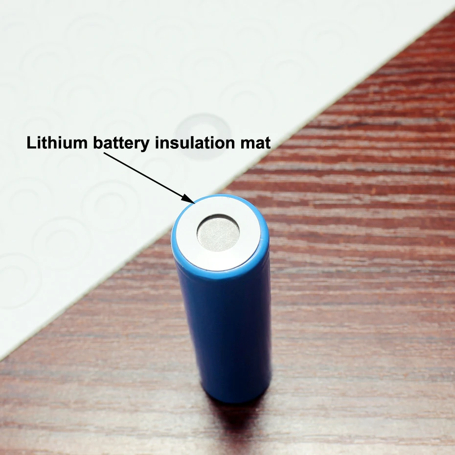 100pcs/lot 16340 16650 Lithium Battery Hollow Insulation Pad Positive Pet Plastic Tip Gasket Meson Diy 15.5*8.0*0.3MM