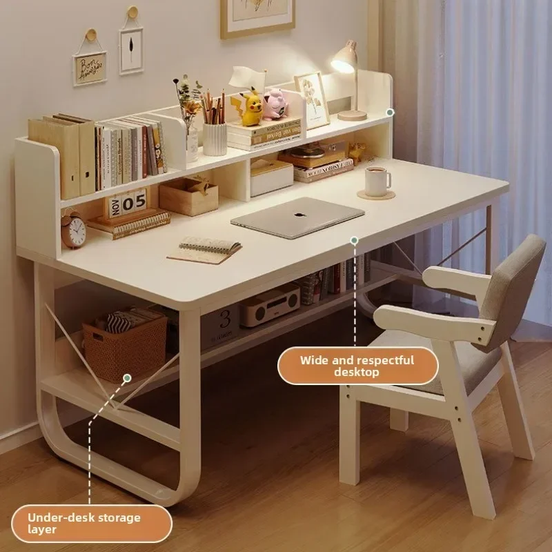 Multi-functional Desk bookshelf bedroom writing desk study simple desktop computer desk