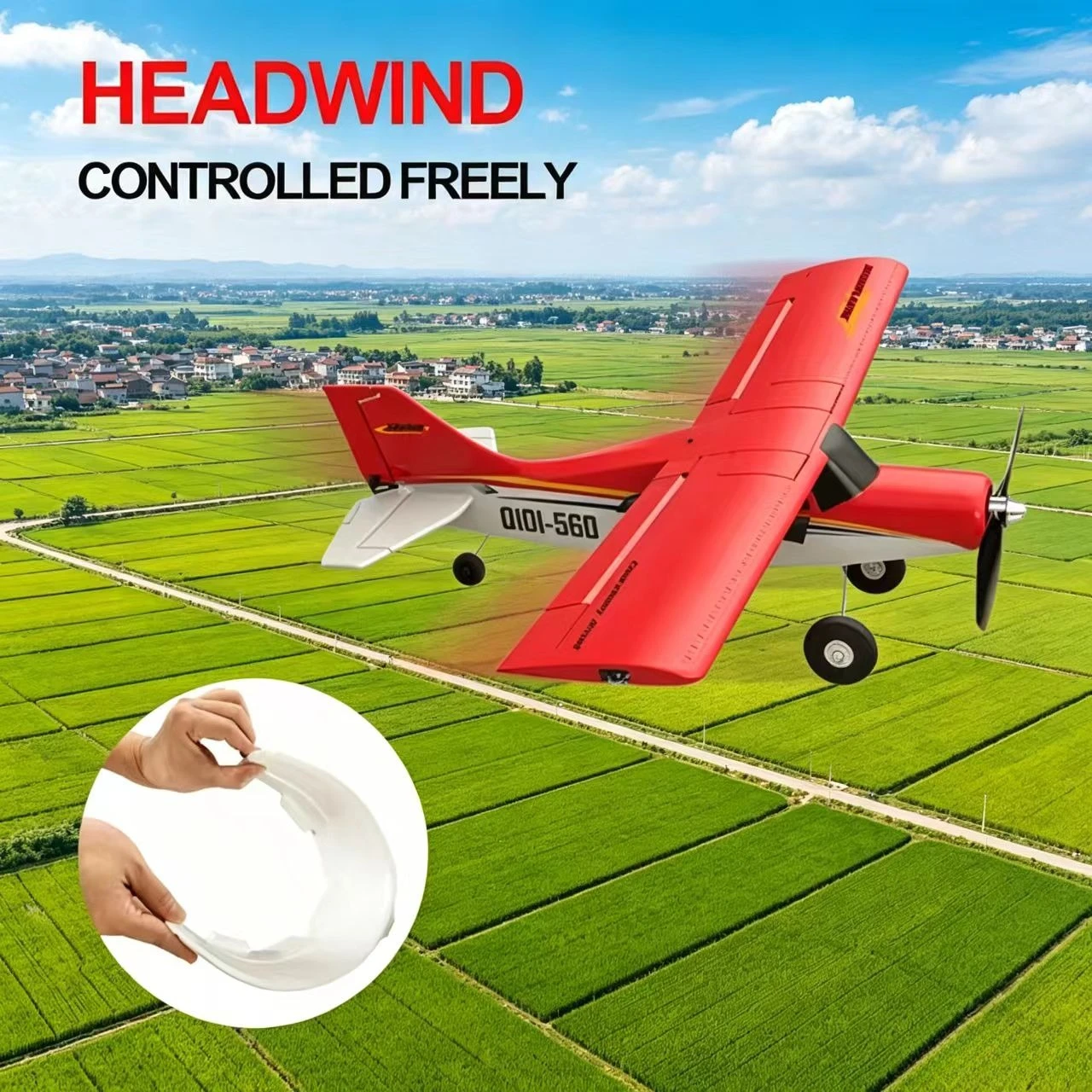 QIDI560 SR22 RC Plane 2.4G 520mm Wingspan With Brushless Motor & Automatic Balance car decorat RC Stunt Plane EPP Foam Aircraft
