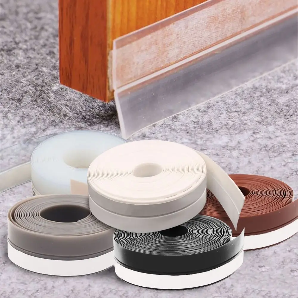 

Self-adhesive Door Window Seal Rubber Warm Windproof Door Bottom Seal Strip Soundproof Insect Proof Silicone Sealing Tape
