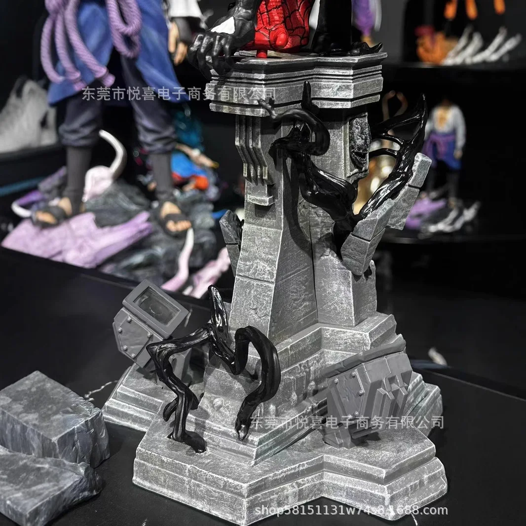 Light Piderman Venom Symbiote Figure Spider Man Figures Venom Figurine Pvc Desktop Decoration Model Doll Toys Christmas Gift view 3