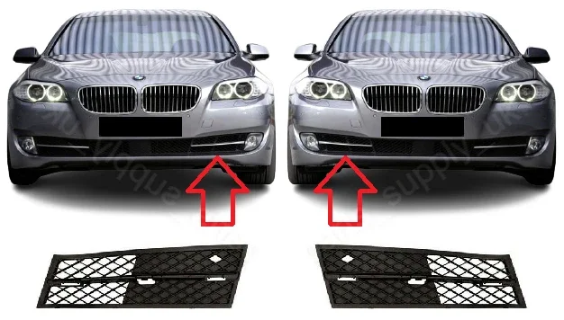 Front Bumper Lower Fog Lamp Grille Left/Right/Center/Full Set Direct‑Fit Replacement For BMW 5‑Series F10 F11 Chassis Body Parts