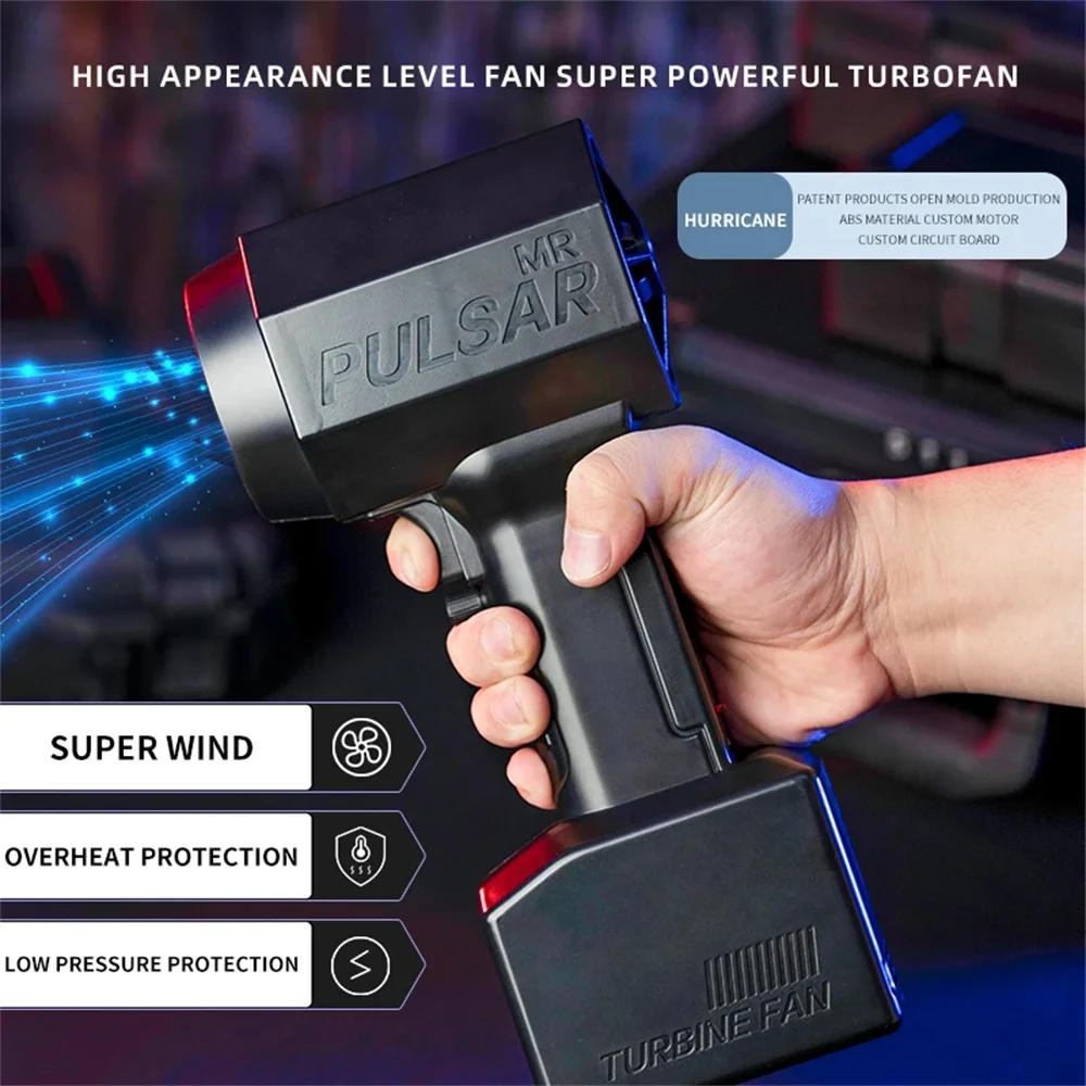 Imagem -02 - Handheld Turbo Jet Fan para Lavagem de Carros Energia Elétrica Blower Snow Remoção Air Dryer Duct Fan Bloco Poderoso 64 mm