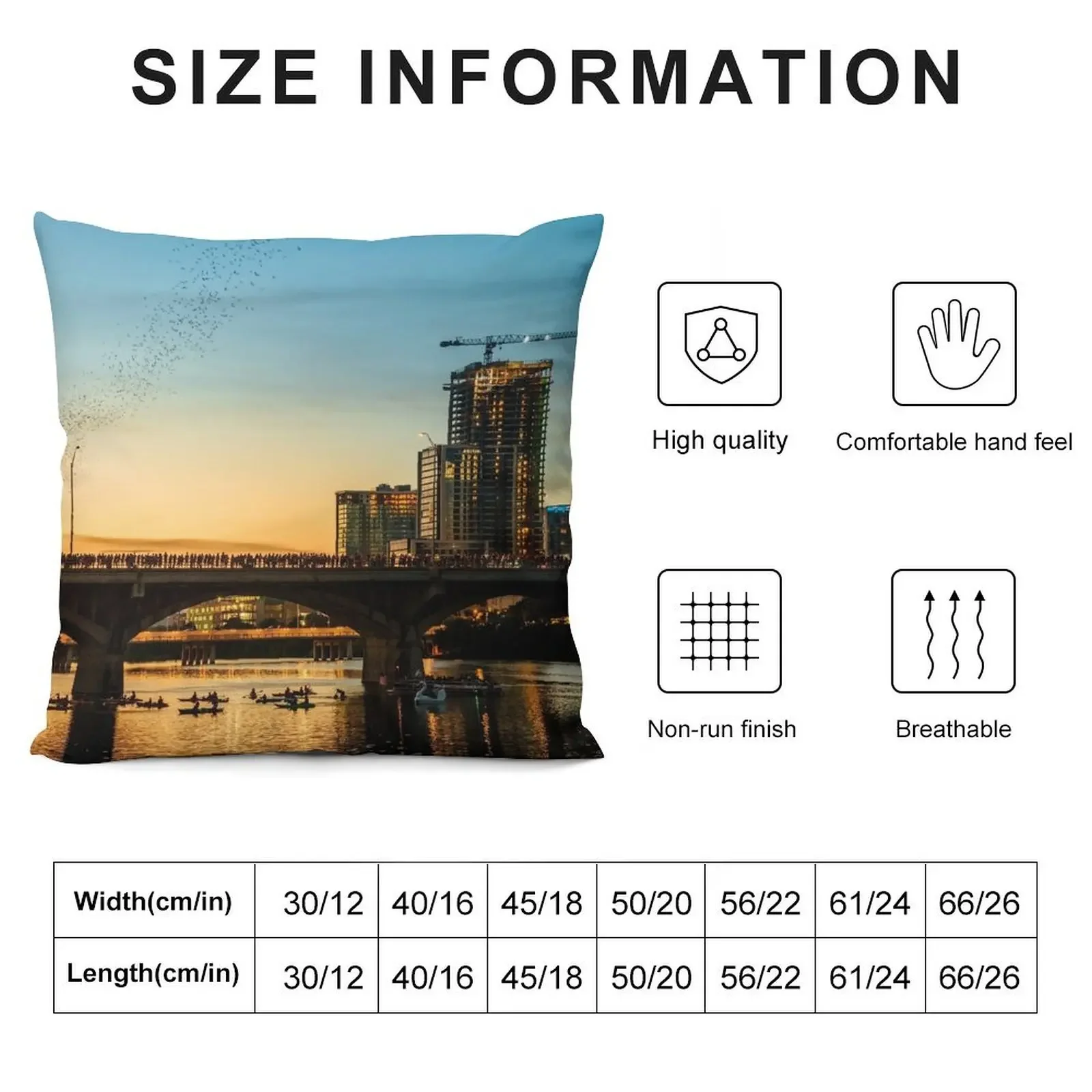 Congress Avenue Bridge Bat Watching Throw Pillow Luxury Pillow Case Sofa Cushions Covers pillow