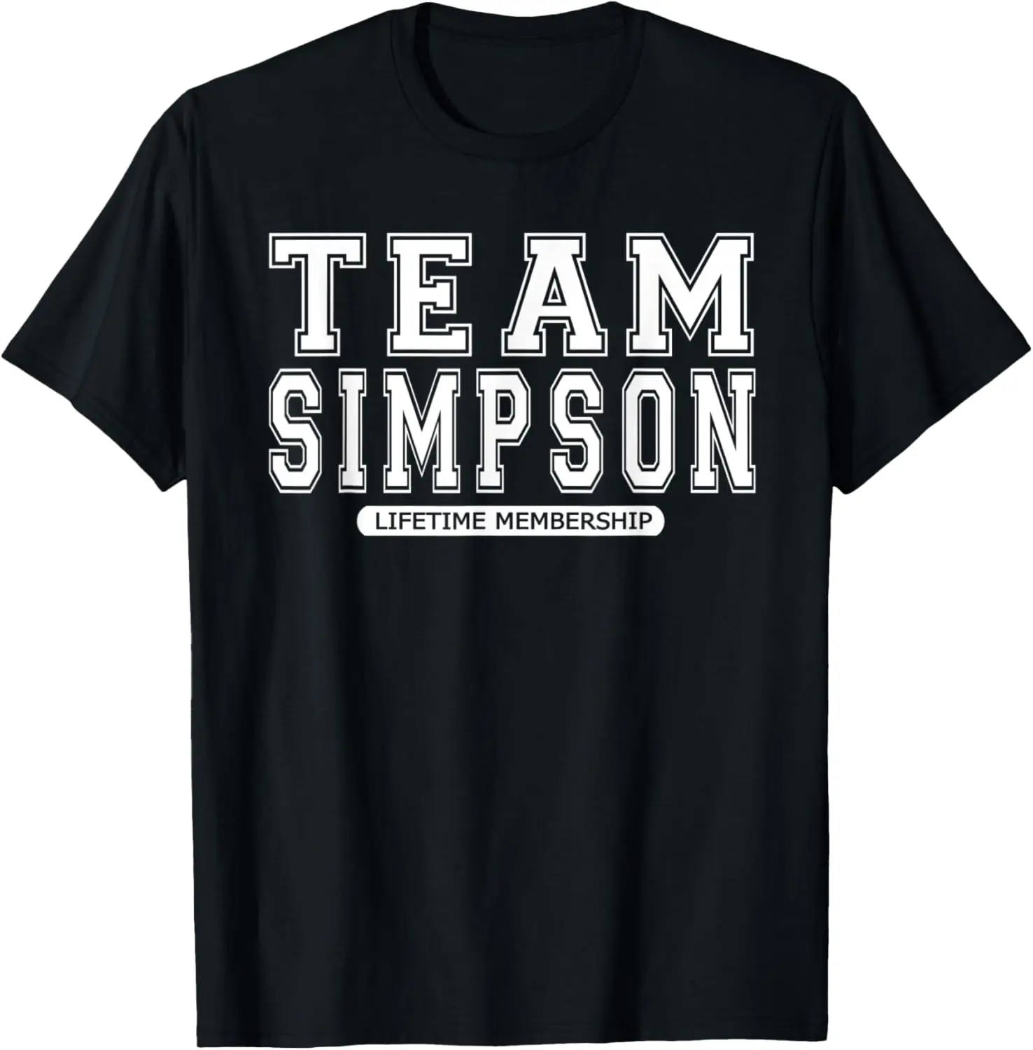 

Подарочная футболка Team SIMPSON Family Surname Reunion для членов экипажа