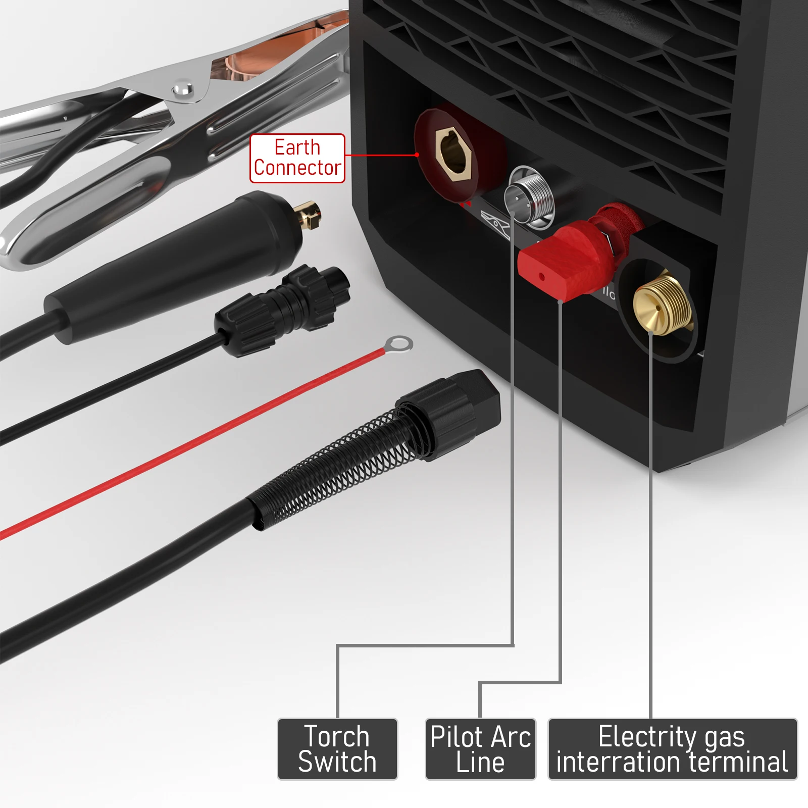 NEAL P80  Air Plasma Cutting Cutter Torch Pilot Arc 10/16 Feet Cutting Machine Torch for Cable PLC55P LGK60 LGK80 LGK100 Bend