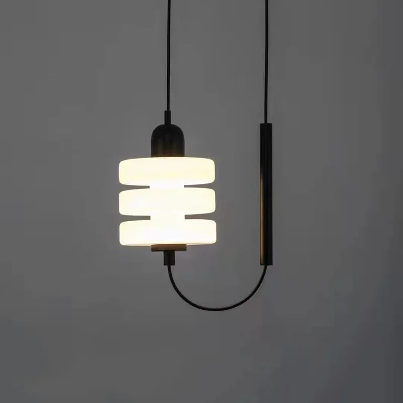 

SANDYHA Stylish Nordic Glass LED Pendant Light Small Chandelier Ideal for Bedroom Living Room Desk Bedside Home Decor Elegant