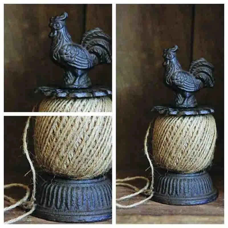 Rope Frame Cock Bird Sewing Machine Decorative Retro DIY Props Handicrafts Grocery Florist Garden Ornaments iron arts and crafts