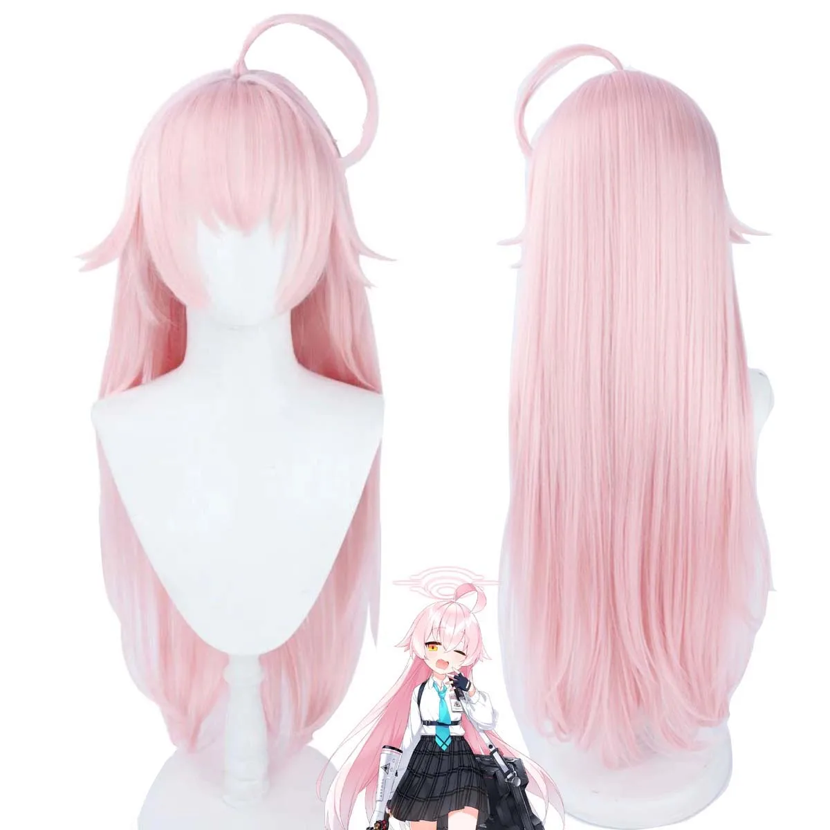 

Игра Blue Archive Takanashi Hoshino Косплей Розовые парики