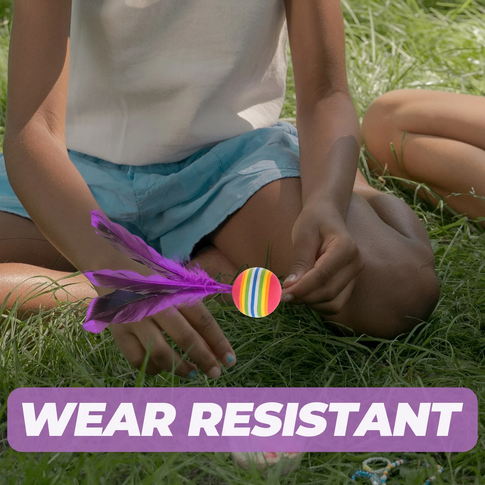 

10Pcs Colorful Badminton Shuttlecocks Wearresistant Outdoor Sports Supply Gift for Young Adults Cultivate Competition Awareness