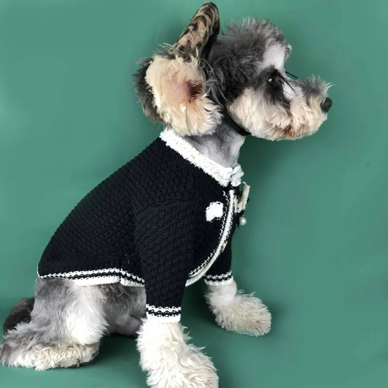 Elegant Knitted Cardigan for Dogs, Luxury Sweater, Puppy Sweater,Classic Pet Cardigan, Teddy Terrier Schnauzer, Drop Shipping