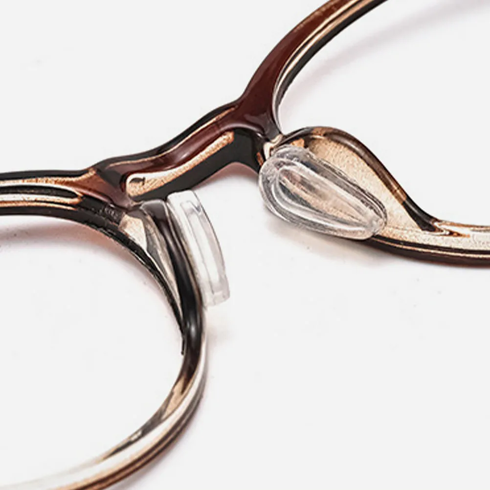 10 أزواج من وسادات الأنف الشفافة للنظارات الشمسية المضادة للانزلاق من السيليكون الناعم وإغلاق متين ومريح