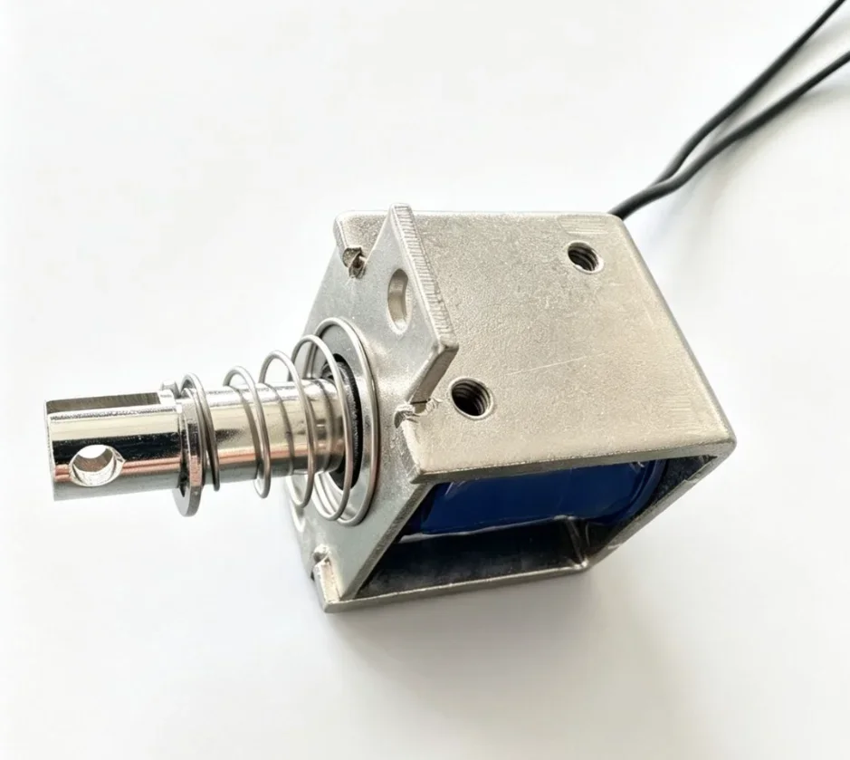 JF-0826BL DC Electromagnet Frame Push-Pull Through-Type Magnetic Circuit Breaker 6V 12V 24V Voltage Level Industrial Control Com