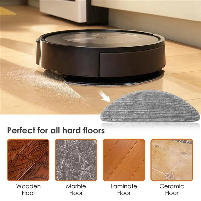 Juego de almohadillas de fregona A76G-16 Uds para Irobot Roomba Combo I5, I5+, J5, J5 + Robot aspirador, juego de paños de fregado reutilizables lavables de microfibra