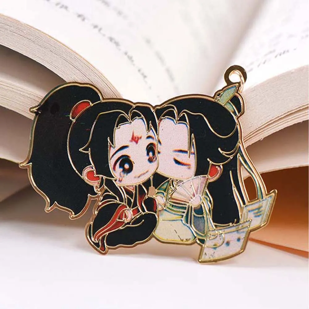 School Supply Grootmeester van Demonische Lan Wangji Hanger Metalen Paginering Mark Mo Dao Zu Shi Boek Markers Bladwijzer Briefpapier