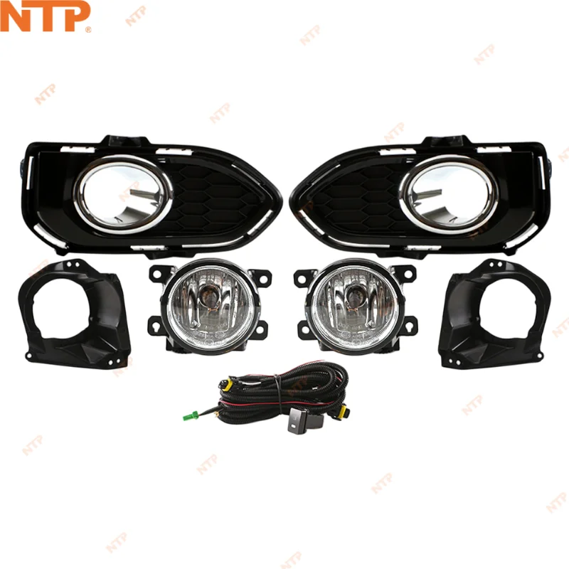 

For Honda Fit 2017-2018 Complete Front Fog Lamp Set Pair Clear Lens Bright White Light Replacement OEM Car Fit Auto parts