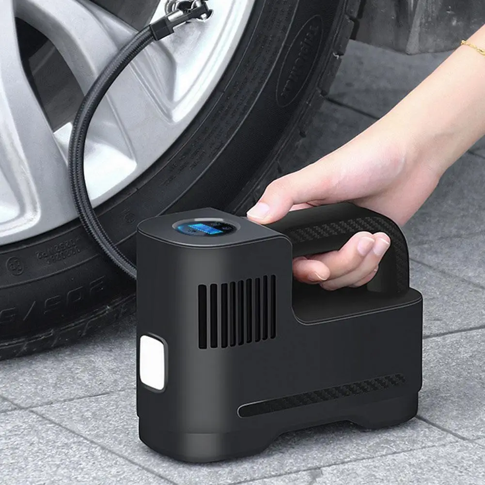 Car Air Pump Digital Tire Inflator Portable Air Compressor Accessories Car Pump Air Supplies Electronic Pump Electric H9L0