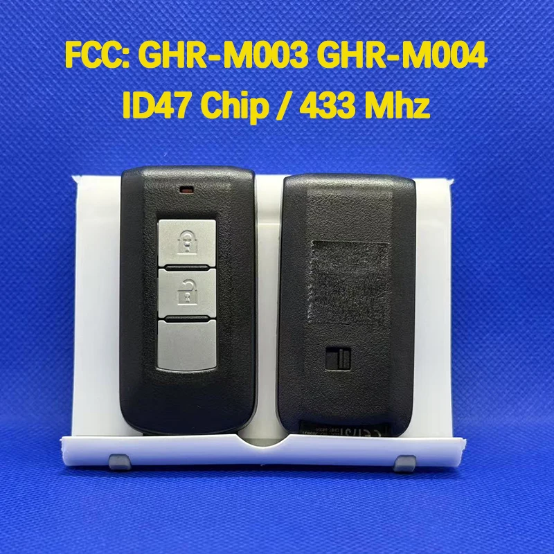 CN011011 Original 2 Button Smart Key FCC GHR-M003 GHR-M004 ID47Chip 433MHz For M-itsubishi L200 Montero 2015+ Pajero Sport 2017+
