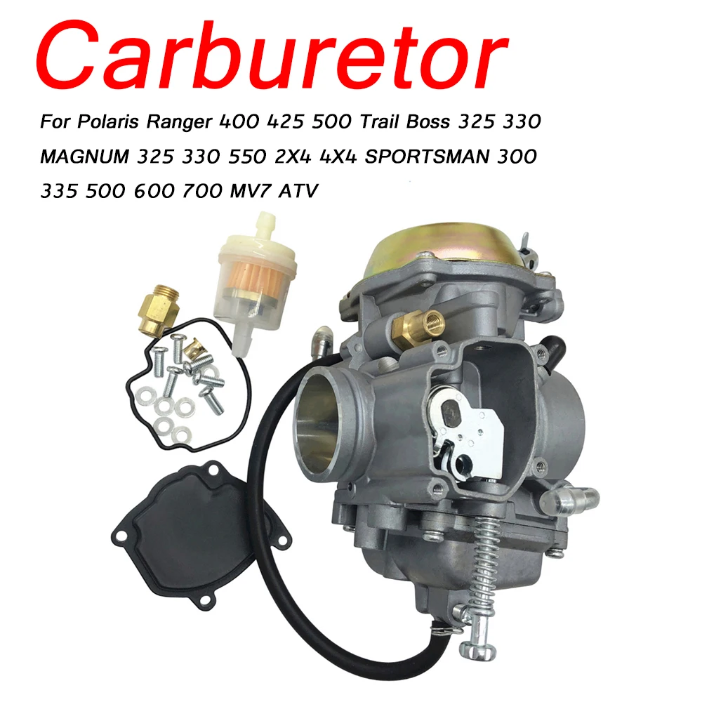 Carburetor For Polaris Ranger 400 425 500 Trail Boss 325 330 MAGNUM 325 330 550 2X4 4X4 SPORTSMAN 300 335 500 600 700 MV7 ATV