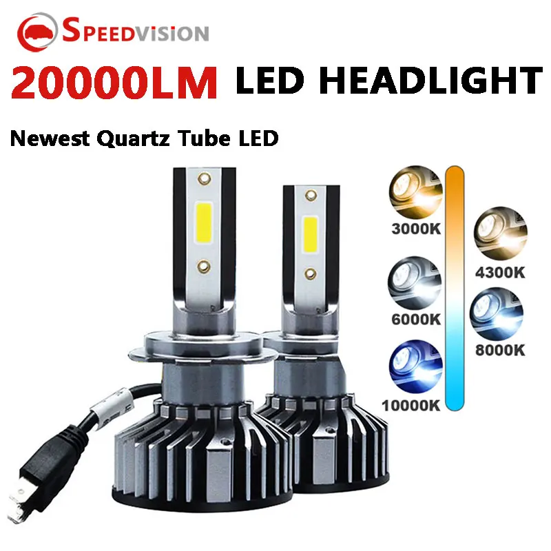 

Turbo H7 Led Canbus H4 H1 H11 HB4 HB3 9005 9006 Lamp Headlight Bulbs Car Automotive Auto Fog light 20000LM 12V 6000K Lamp Bulb