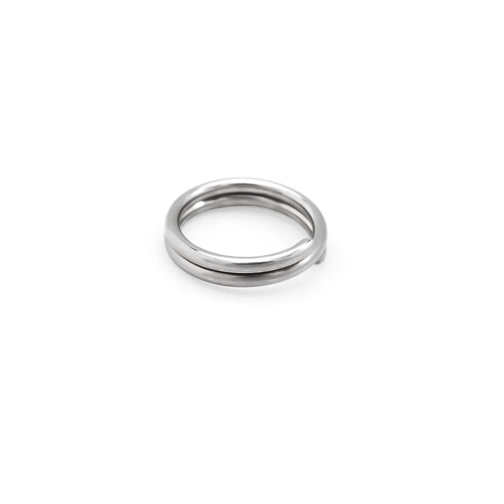 100 teile/los Edelstahl Jump Ringe Metall Offene Doppel Schleifen Split Ringe Anschlüsse Für Schmuck Machen DIY Schlüsselbund Zubehör – Detail 6