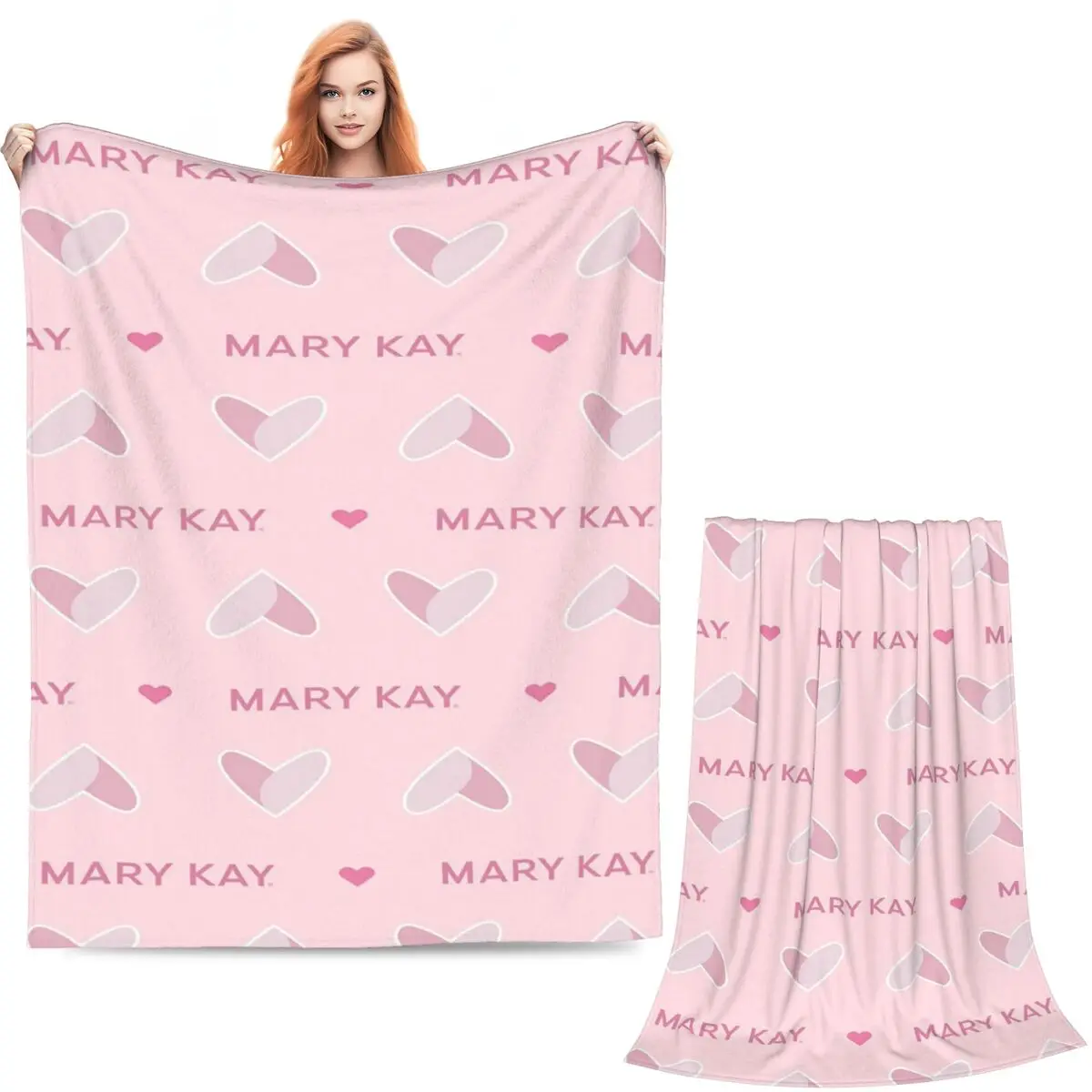 Mary Kay Blanket Soft Warm Flannel Throw Blanket Cover for Bed Living room Picnic Travel Home Couch